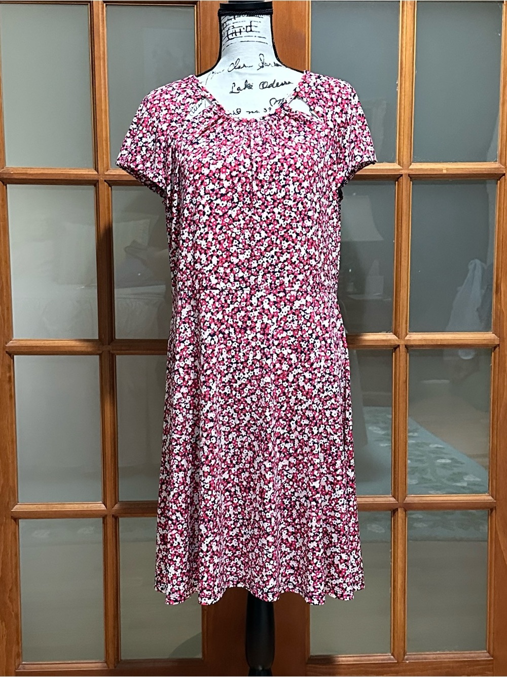 Michael Kors Floral dress — Pink, White & Black
